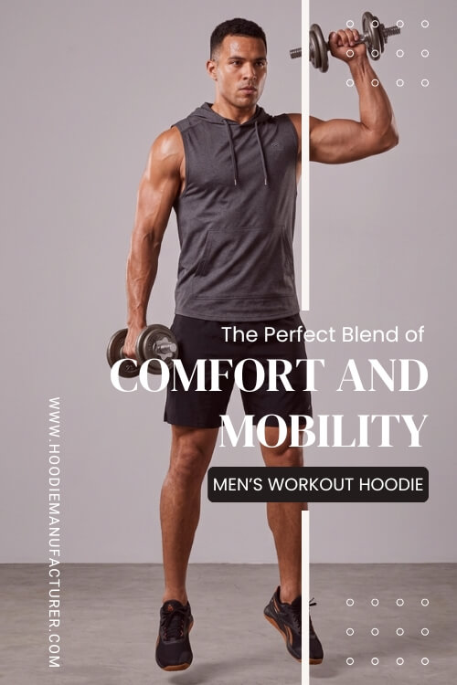 Sleeveless workout hoodie designed for comfort and mobility Sleeveless workout hoodie designed for comfort and mobility