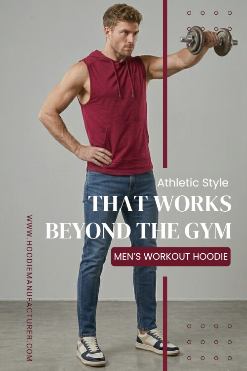 Stylish men’s sleeveless hoodie designed for active workout sessions Stylish men’s sleeveless hoodie designed for active workout sessions