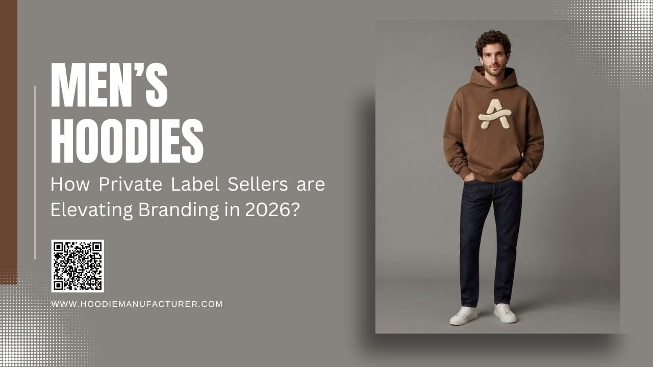 Men wearing modern private label hoodies